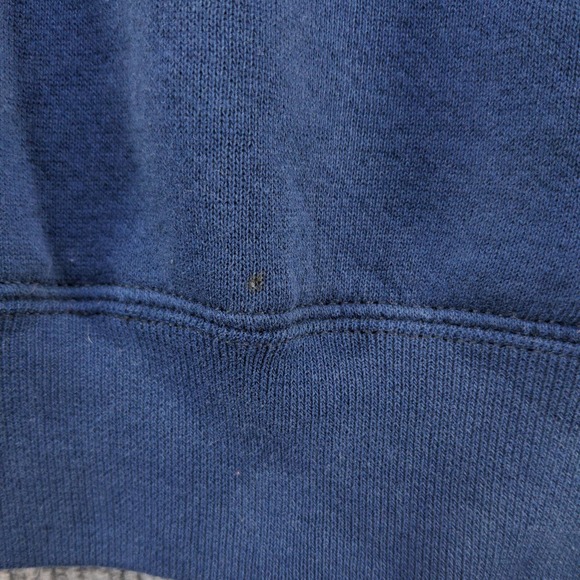 U.S. Navy Mens Pullover Hoodie Blue Size Small Vintage Made USA Graphic Logo - Picture 12 of 15